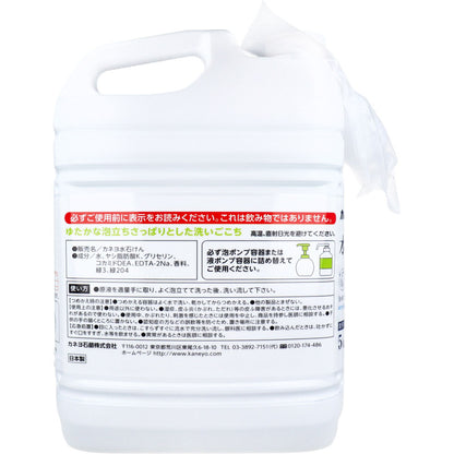 【Uso professionale】Sapone liquido per mani, compatibile con dosatori a schiuma e a liquido, profumo agrumato, 5 kg