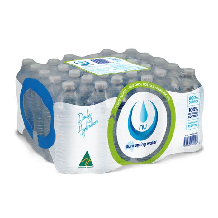 ニューピュア スプリングウォーター 600ml x 30本