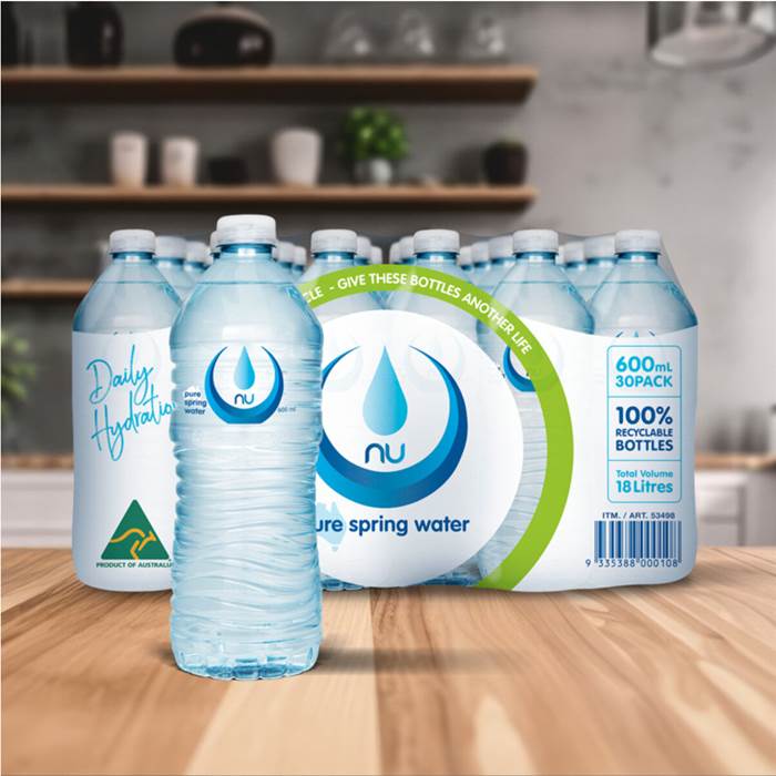 ニューピュア スプリングウォーター 600ml x 30本