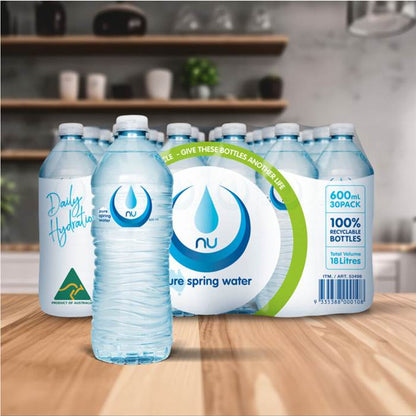 ニューピュア スプリングウォーター 600ml x 30本