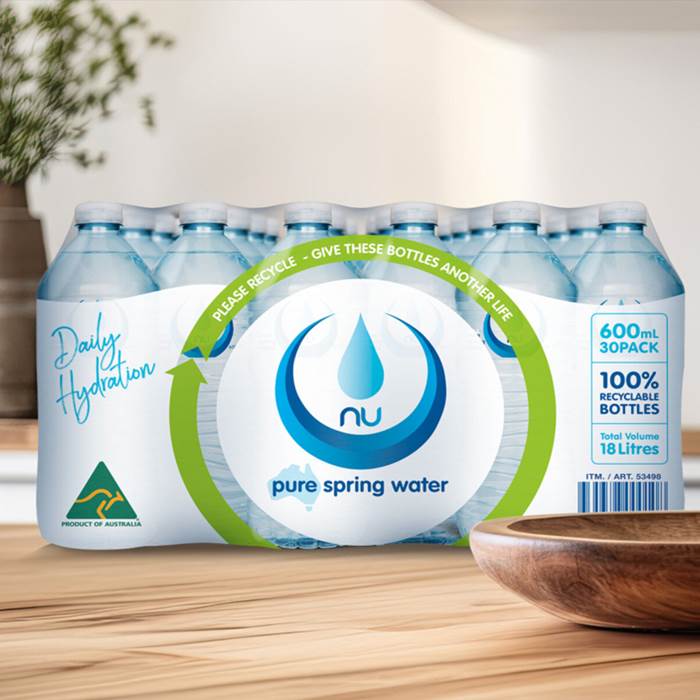 ニューピュア スプリングウォーター 600ml x 30本
