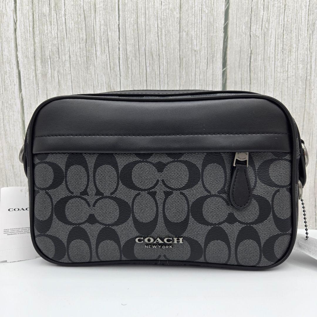Borsa a tracolla da uomo COACH Signature Crossbody Nera
