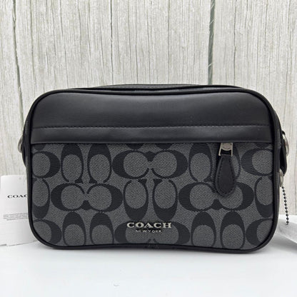 Borsa a tracolla da uomo COACH Signature Crossbody Nera