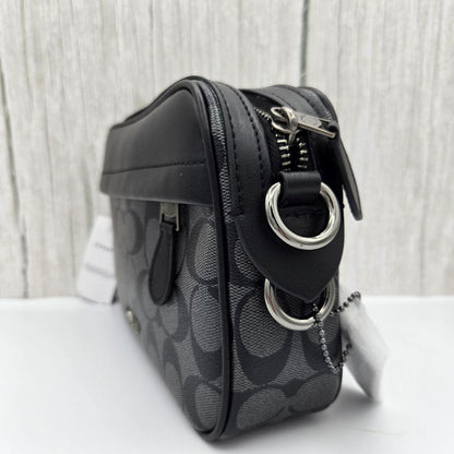 Borsa a tracolla da uomo COACH Signature Crossbody Nera