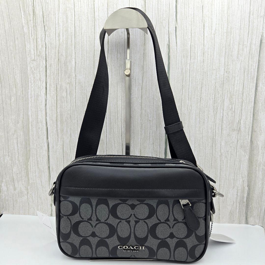 Borsa a tracolla da uomo COACH Signature Crossbody Nera