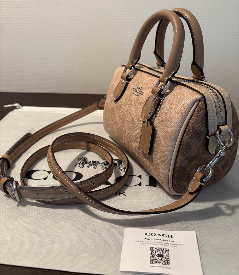 Borsa a tracolla COACH Mini Rowan Crossbody in tela Signature