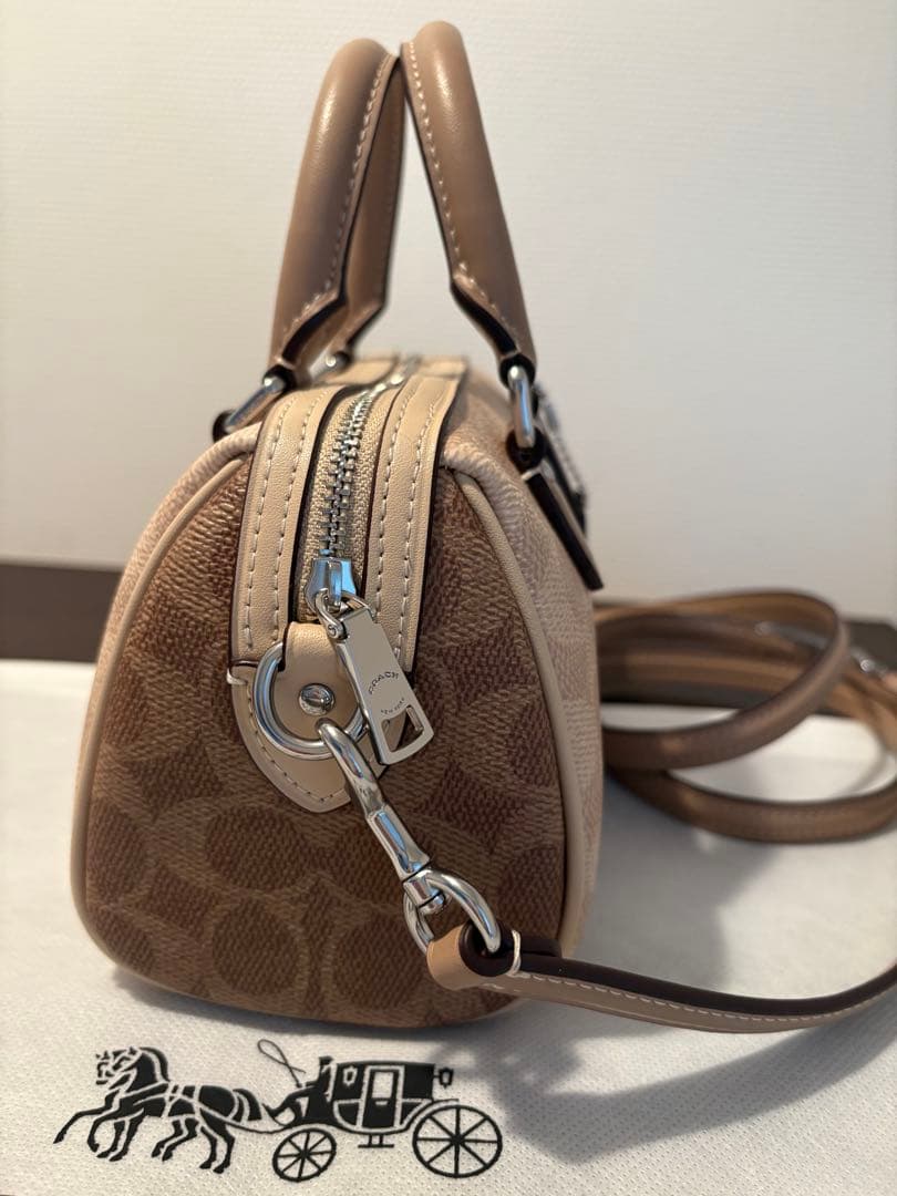 Borsa a tracolla COACH Mini Rowan Crossbody in tela Signature