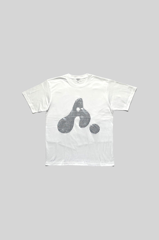 T-SHIRT CON LOGO "A" (PAILLETTES ARGENTATE)