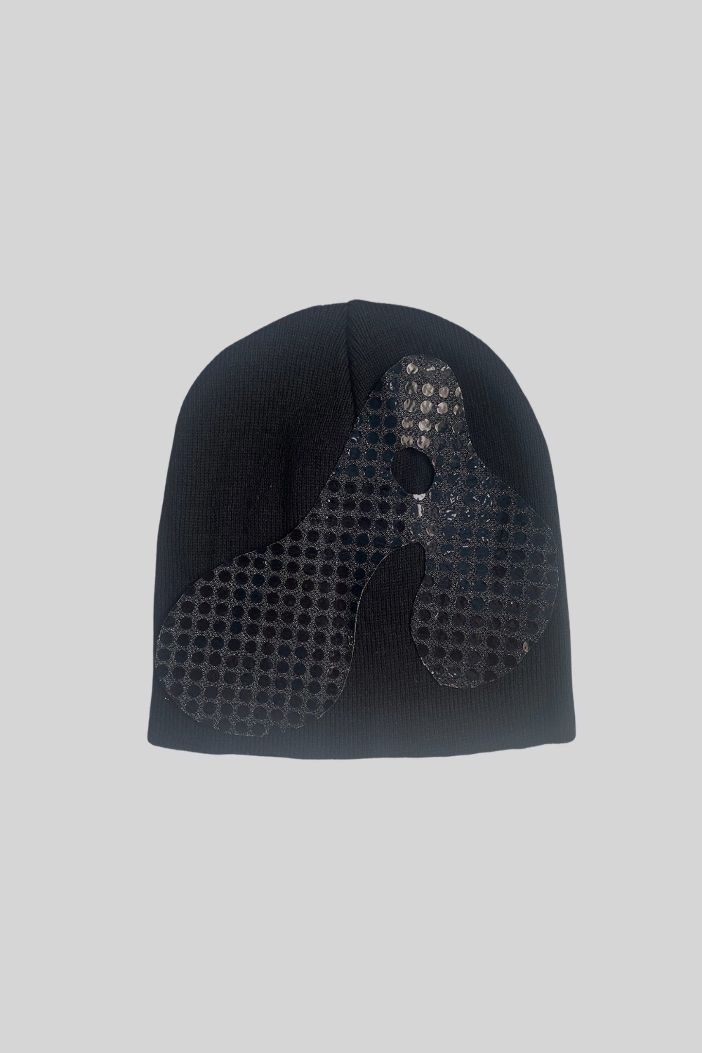 BEAMIE CON LOGO "A"(PAILLETTES NERE)