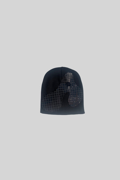 BEAMIE CON LOGO "A"(PAILLETTES NERE)