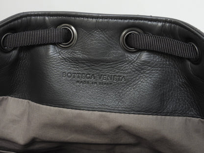 Bottega Veneta Zaino in pelle di agnello grigio Rucksack Borsa a mano@B05308902Z