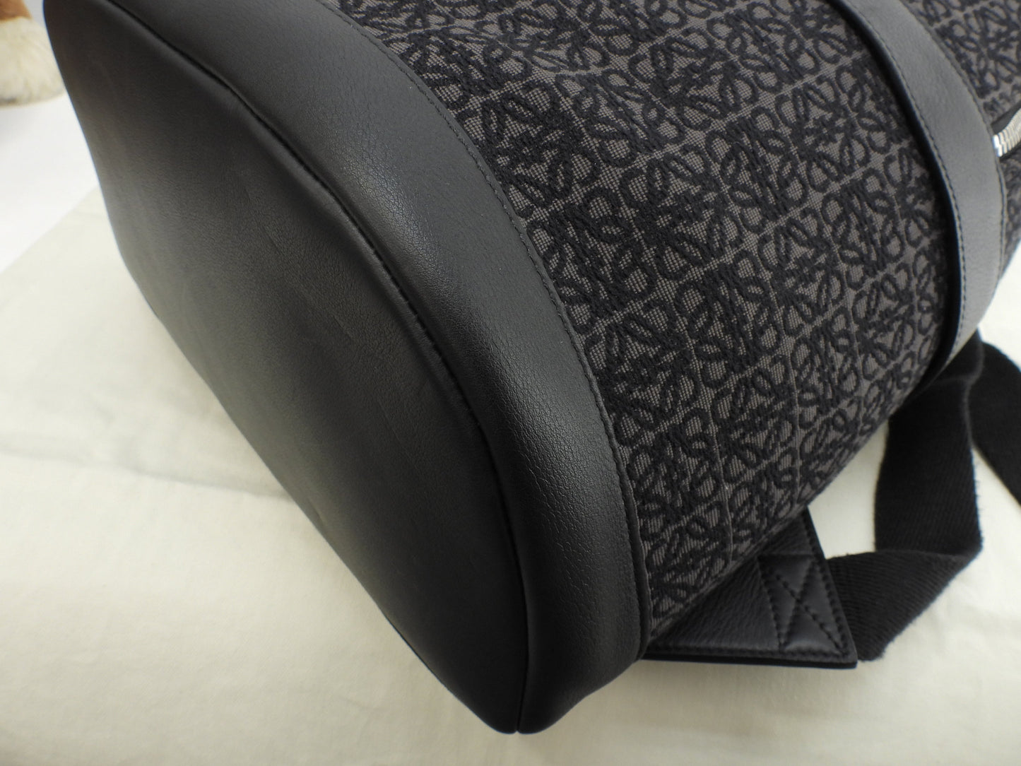 LOEWE Zaino Anagram Jacquard Nero Grigio ZAINO UOMO Ottime Condizioni@822138
