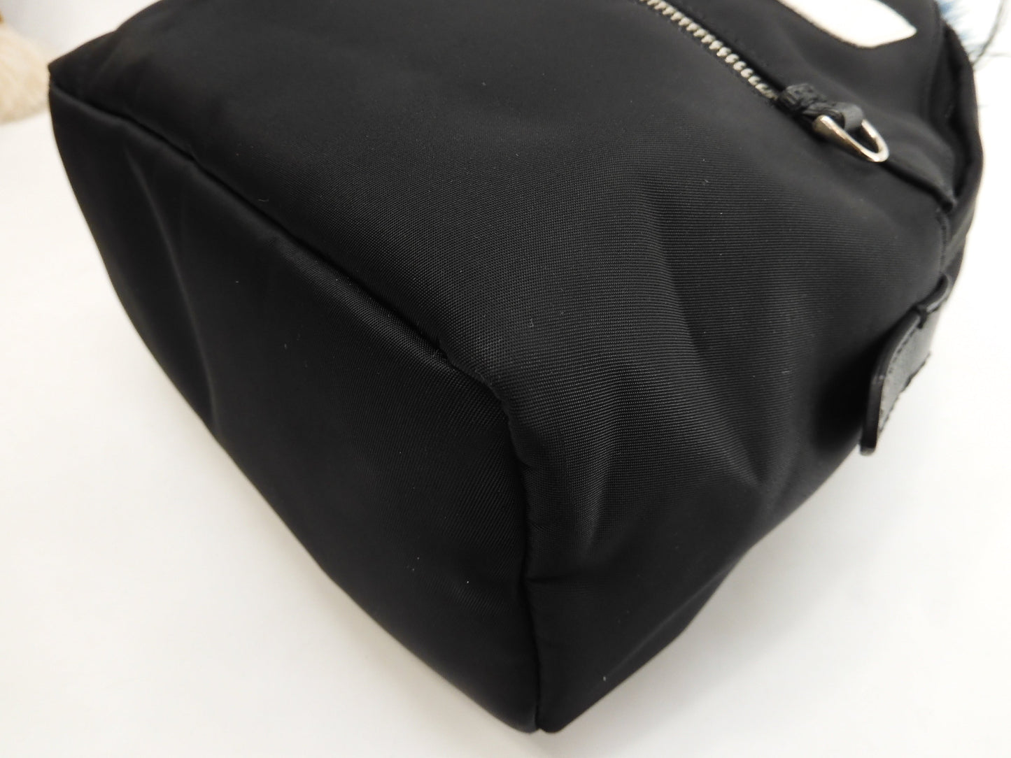 Fendi Zaino Piccolo Bag Bugs Mostro Nero Borsa a Sacco @ 20