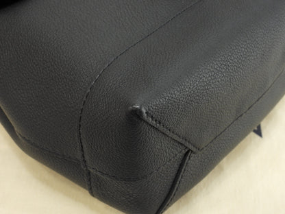 Louis Vuitton Lockme Mini M54573, full leather nero, pochette, zaino, pari al nuovo @DU0168 2