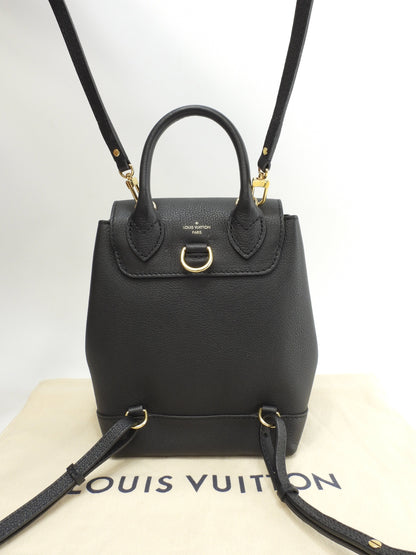 Louis Vuitton Lockme Mini M54573, full leather nero, pochette, zaino, pari al nuovo @DU0168 2