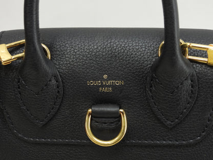 Louis Vuitton Lockme Mini M54573, full leather nero, pochette, zaino, pari al nuovo @DU0168 2