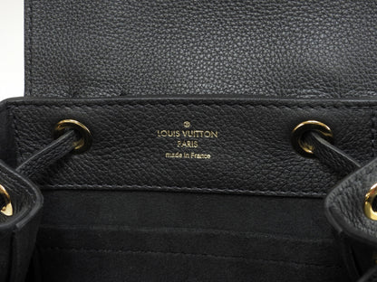 Louis Vuitton Lockme Mini M54573, full leather nero, pochette, zaino, pari al nuovo @DU0168 2