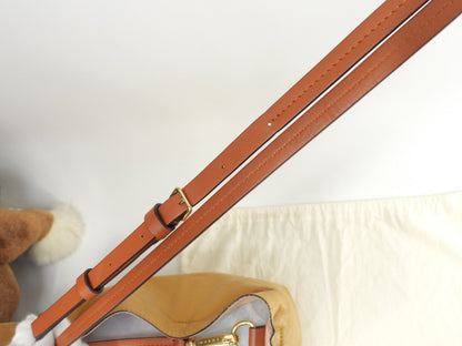 MARNI borsa tote con tracolla rimovibile Museo Soft piccola in pelle senape/grigio - Ottime condizioni @ 1