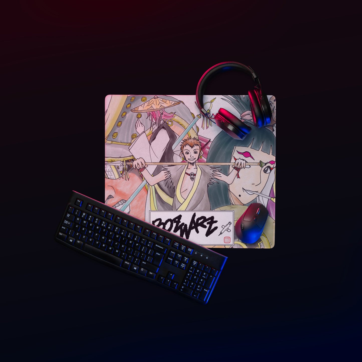 Tappetino per mouse da gaming UKIYOE